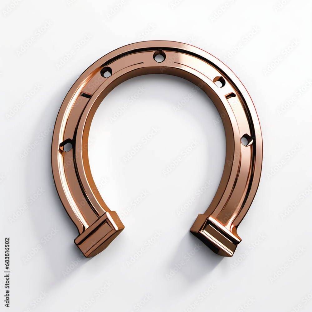 Horseshoe on a transparent background. Gift talisman. Horseshoe on a transparent background. Gift talisman.