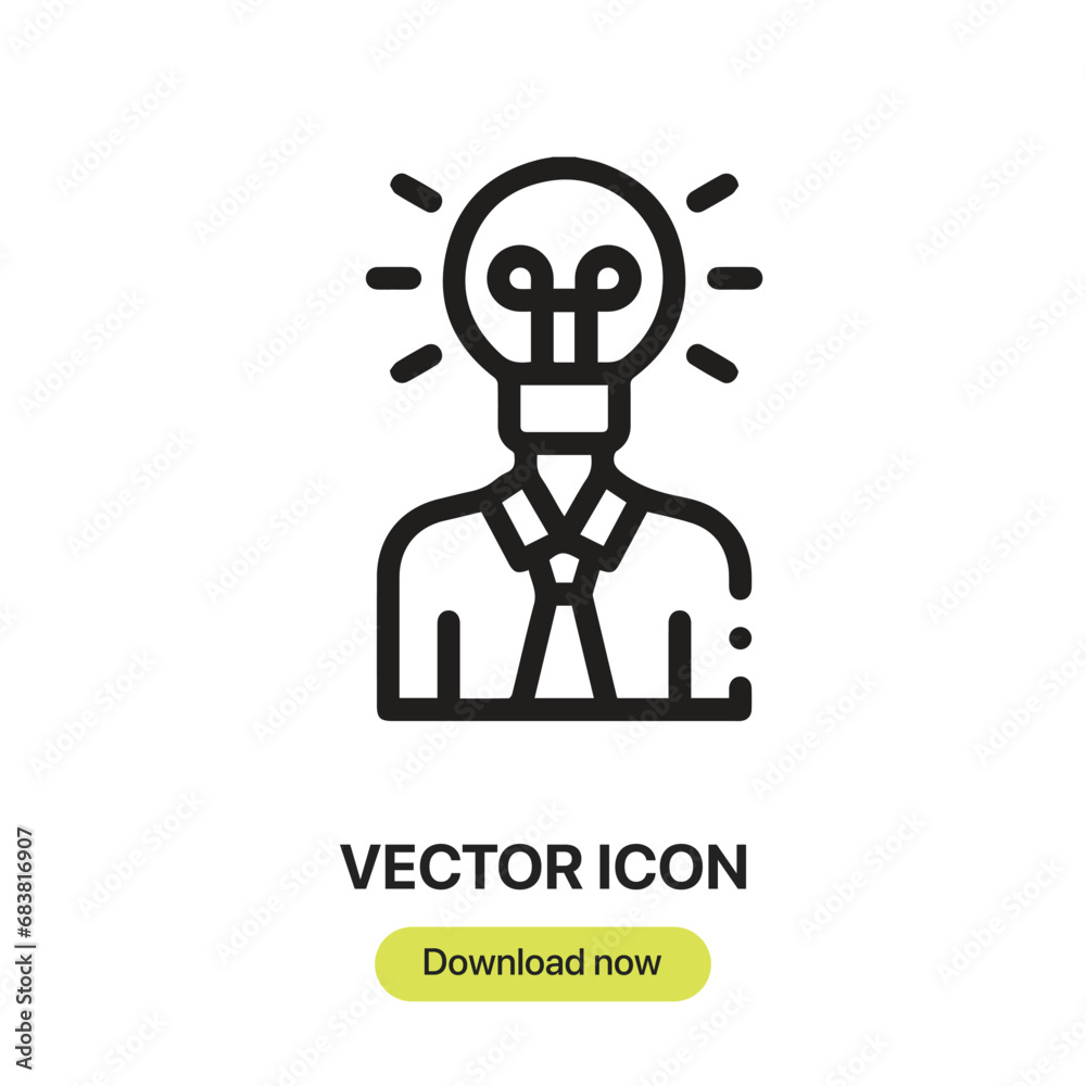 Intelligence icon vector. Linear-style sign for mobile concept and web design. Intelligence symbol illustration. Pixel vector graphics - Vector. Intelligence icon vector. Linear-style sign for mobile concept and web design. Intelligence symbol illustration. Pixel vector graphics - Vector.