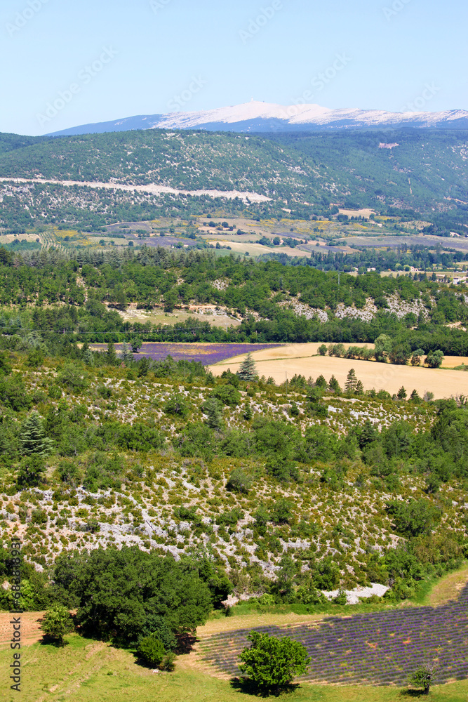 View of the Luberon in southern France