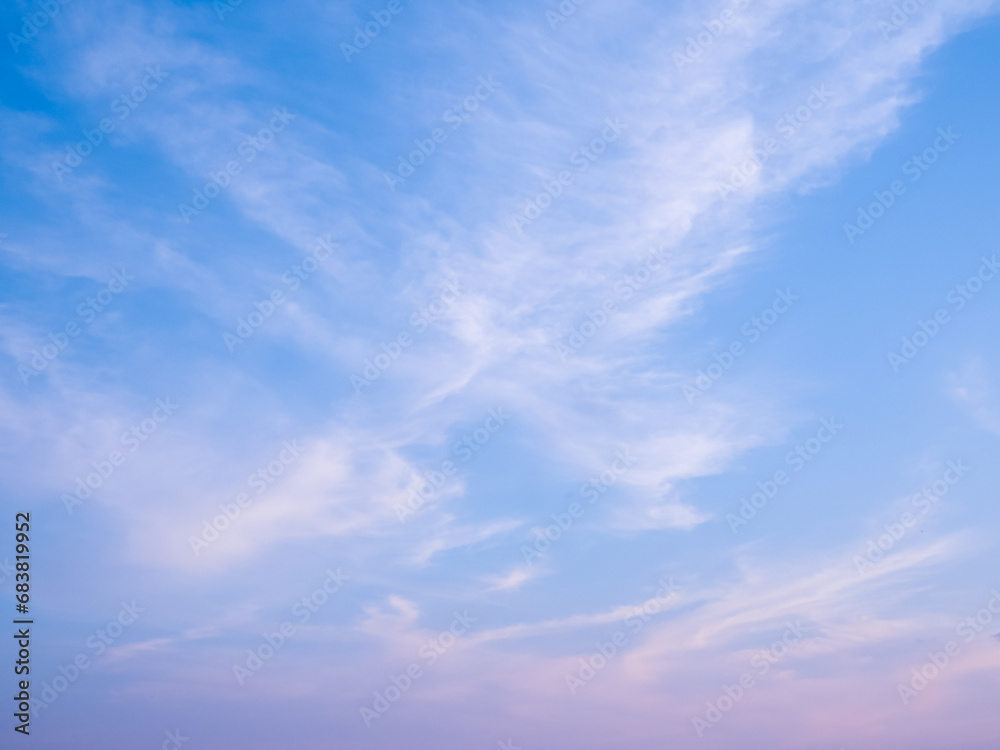 Pastel sky for nature background