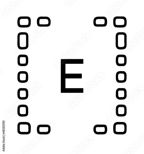letter e icon