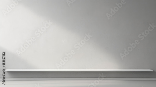 A superflat, light grey background designed for product presentations, featuring soft light and shadow accents from nearby windows.