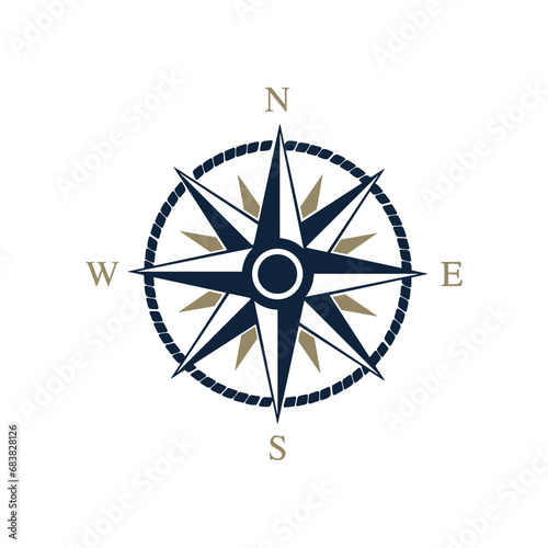 Compass Cardinal sailor logo design inspiration © mei