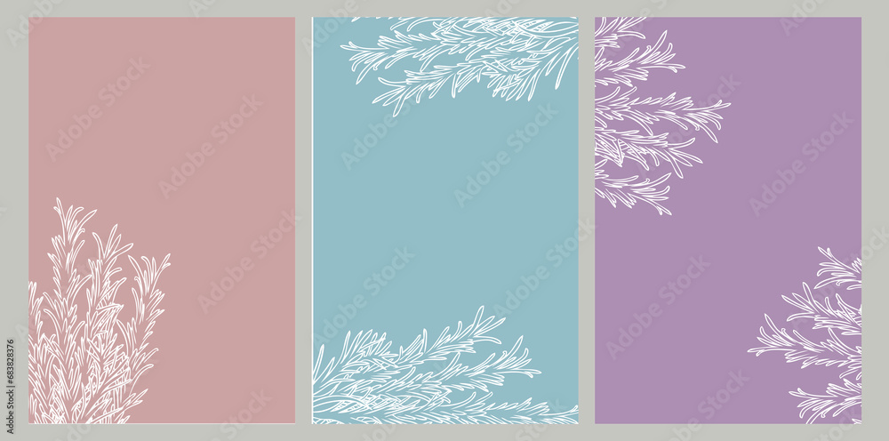 Stunning social media banners featuring a beautiful set of leaves and flowers with minimal abstract organic shapes. Versatile templates suitable for posts, cards, covers, and more. Vector illustration Stunning social media banners featuring a beautiful set of leaves and flowers with minimal abstract organic shapes. Versatile templates suitable for posts, cards, covers, and more. Vector illustration