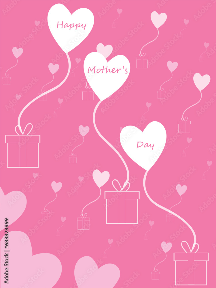 Happy Mother's Day. banner, Greeting card, poster