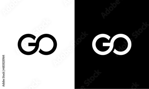 GO letter initials logo photo