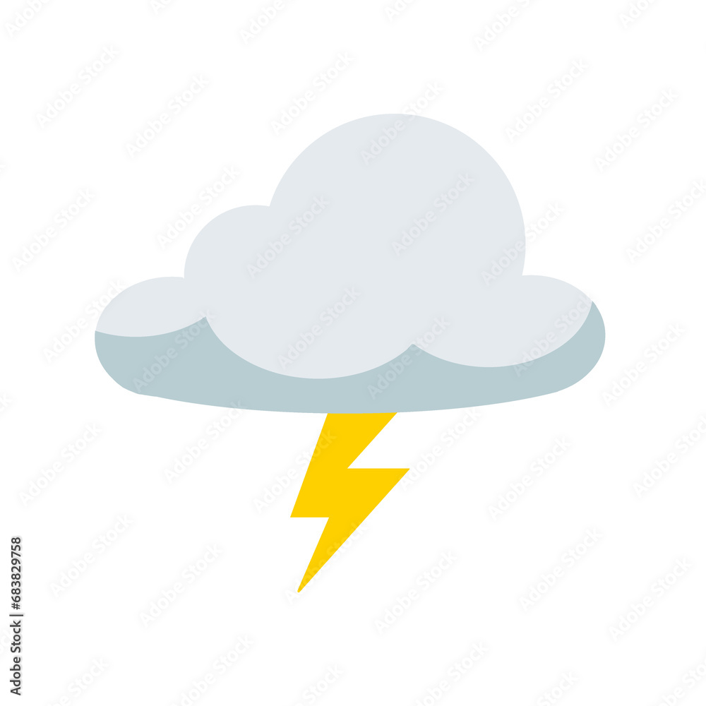 storm weather icon isolated on white thunder lightning vector illustration storm weather icon isolated on white thunder lightning vector illustration