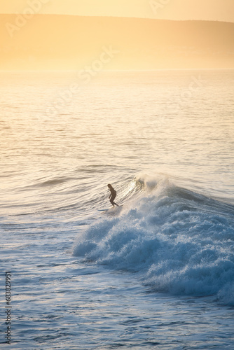 sunrise surfing