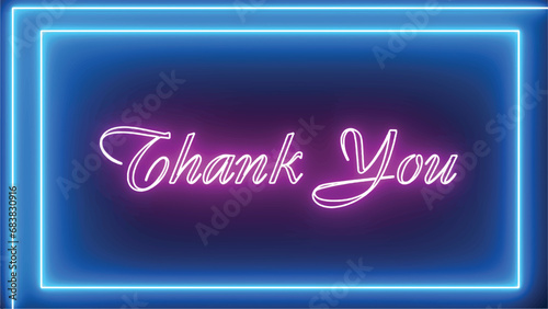 Happy Thanksgiving sign. neon effect, Light neon on black background.