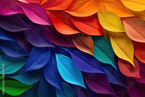 top view colorful abstract leaves. backgorund and textured © Rangga Bimantara