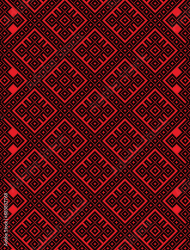Vintage art pattern detail local Thai North-East old fashion. fabric silk , backgrounds, textures, square, geometry, lines, graphic, element, elegant, decorative, decor, beauty, backgrounds, luxury.