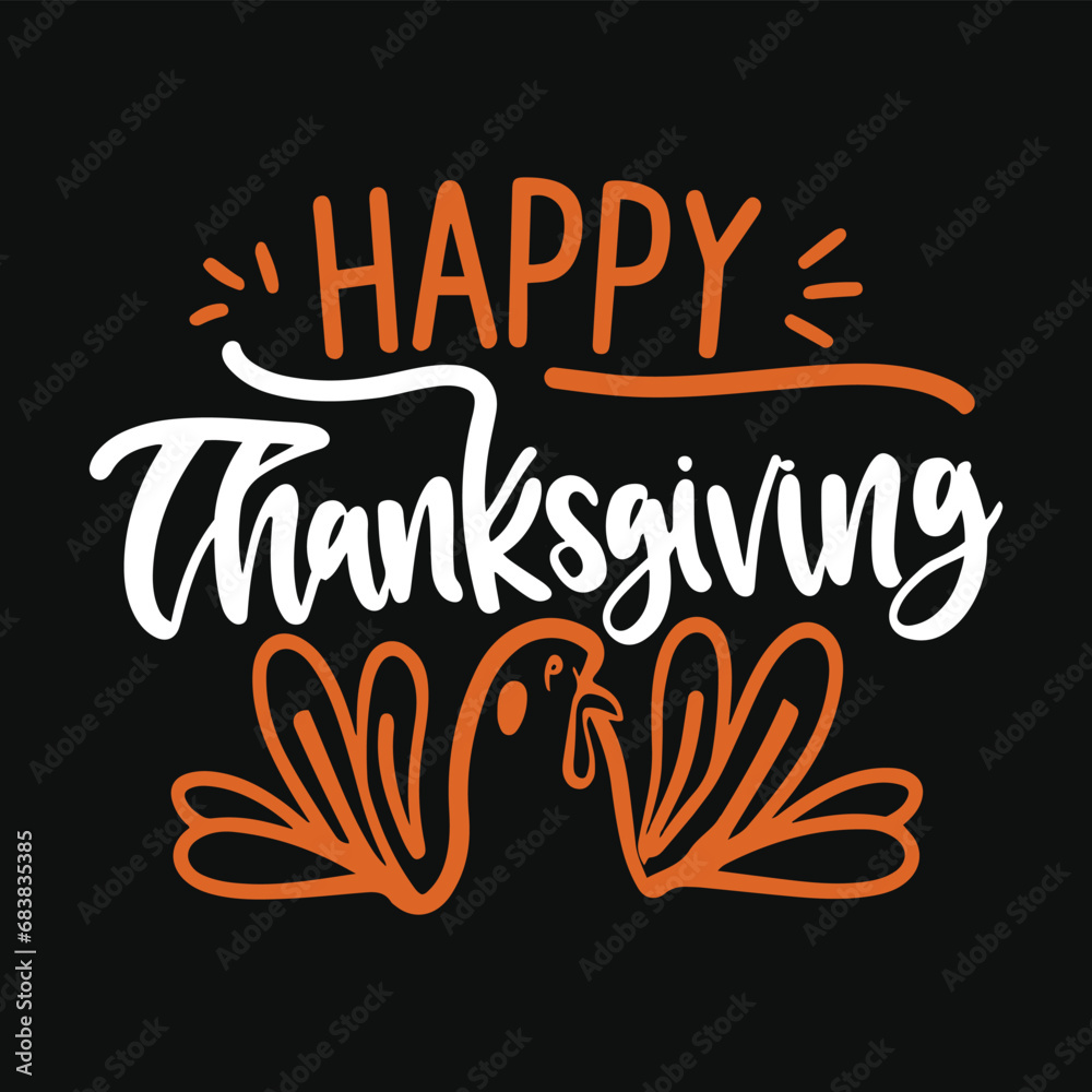 Fototapeta premium 2024 happy thankful t-shirt design