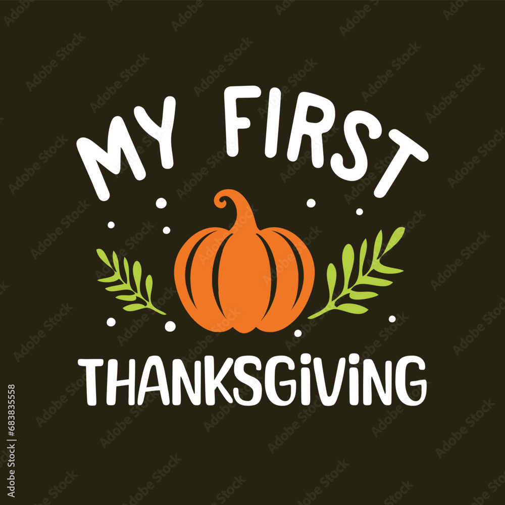 Happy thankful t-shirt design Happy thankful t-shirt design