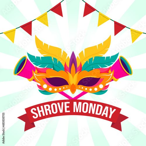 Vector illustration Shrove Monday. Vector eps 10