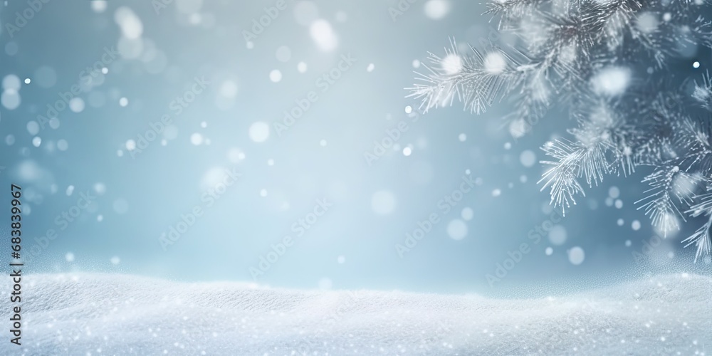 Frosty elegance. Abstract background of glistening snowflakes and ice crystals perfect for christmas greeting card or winter celebration