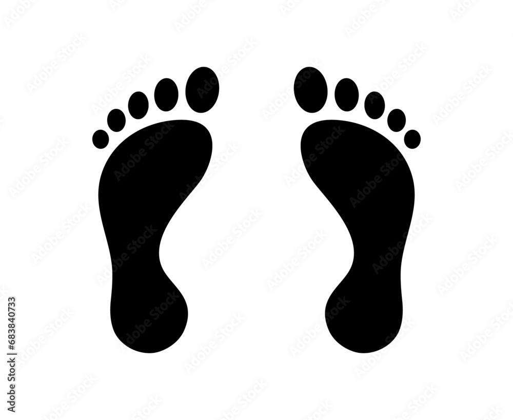 Human footprints Human footprints