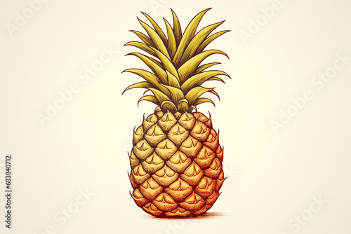 Pineapple Outline