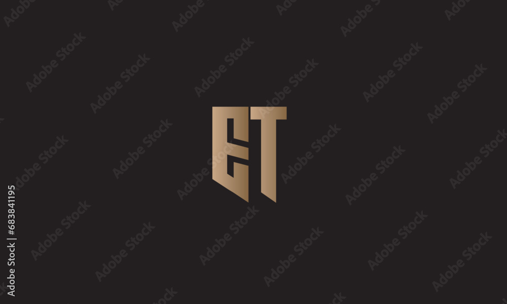 ET, TE, E, T Abstract Letters Logo Monogram ET, TE, E, T Abstract Letters Logo Monogram