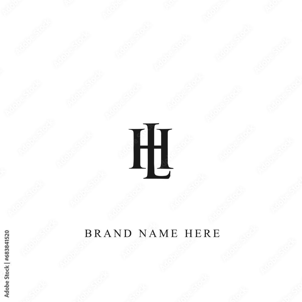HL logo. H L design. White HL letter. HL, H L letter logo design. Initial letter HL linked circle uppercase monogram logo. H L letter logo vector design.