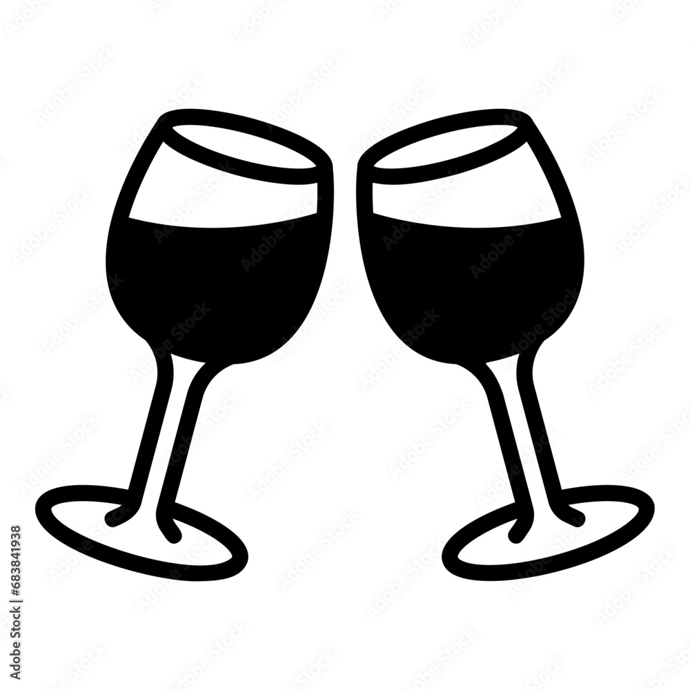 cheers glyph icon cheers glyph icon