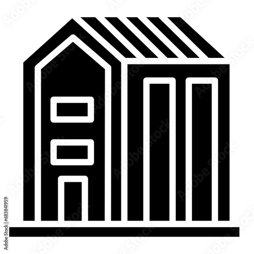 motel glyph icon