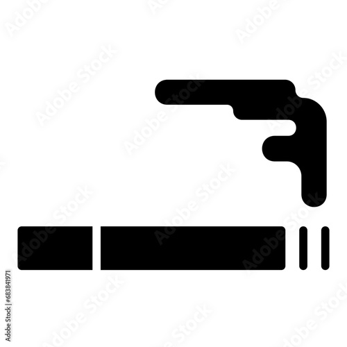 smoking glyph icon