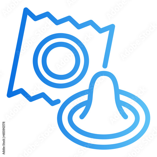 condom gradient icon