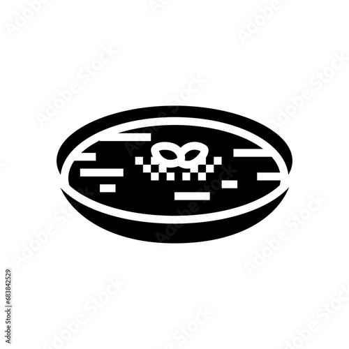 ezogelin soup turkish cuisine glyph icon vector. ezogelin soup turkish cuisine sign. isolated symbol illustration
