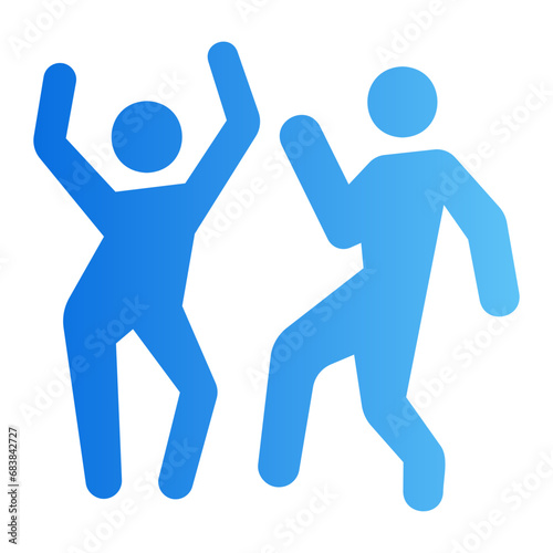 dance gradient icon