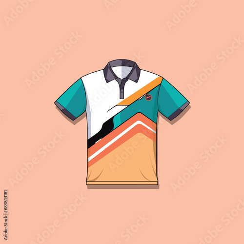 polo shirt vector clip art illustration