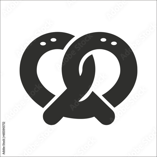 Salty pretzel icon