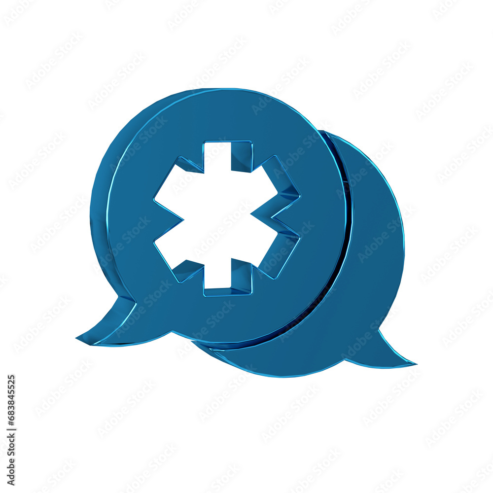 Blue Dialogue with the doctor icon isolated on transparent background. Doctor and patient dialog. Consulting about medical health services. Blue Dialogue with the doctor icon isolated on transparent background. Doctor and patient dialog. Consulting about medical health services.