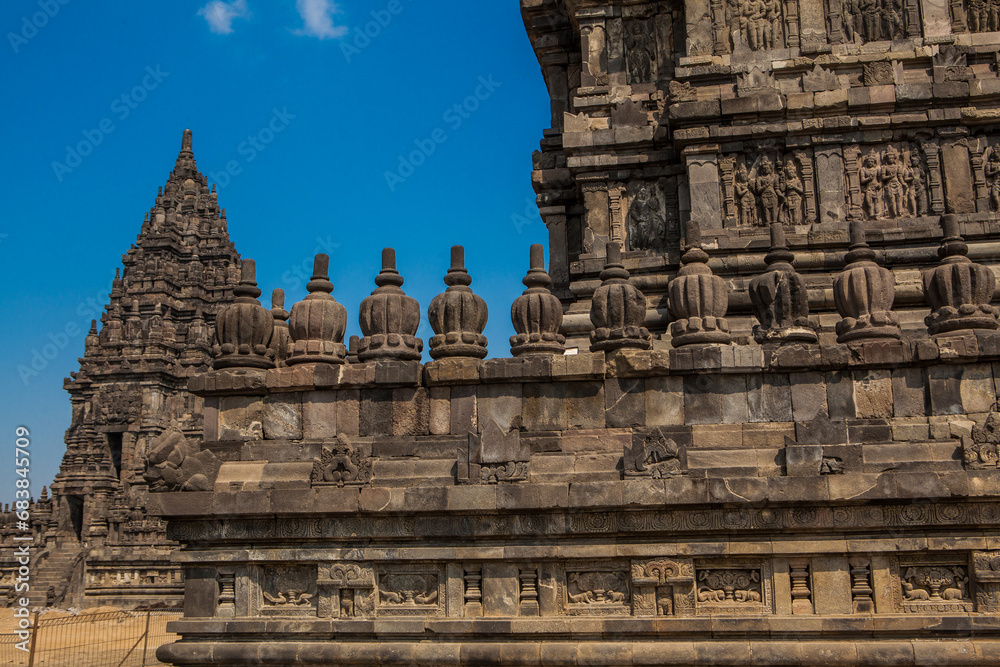 Naklejka premium Candi Prambanan temple, Java, Indonesia