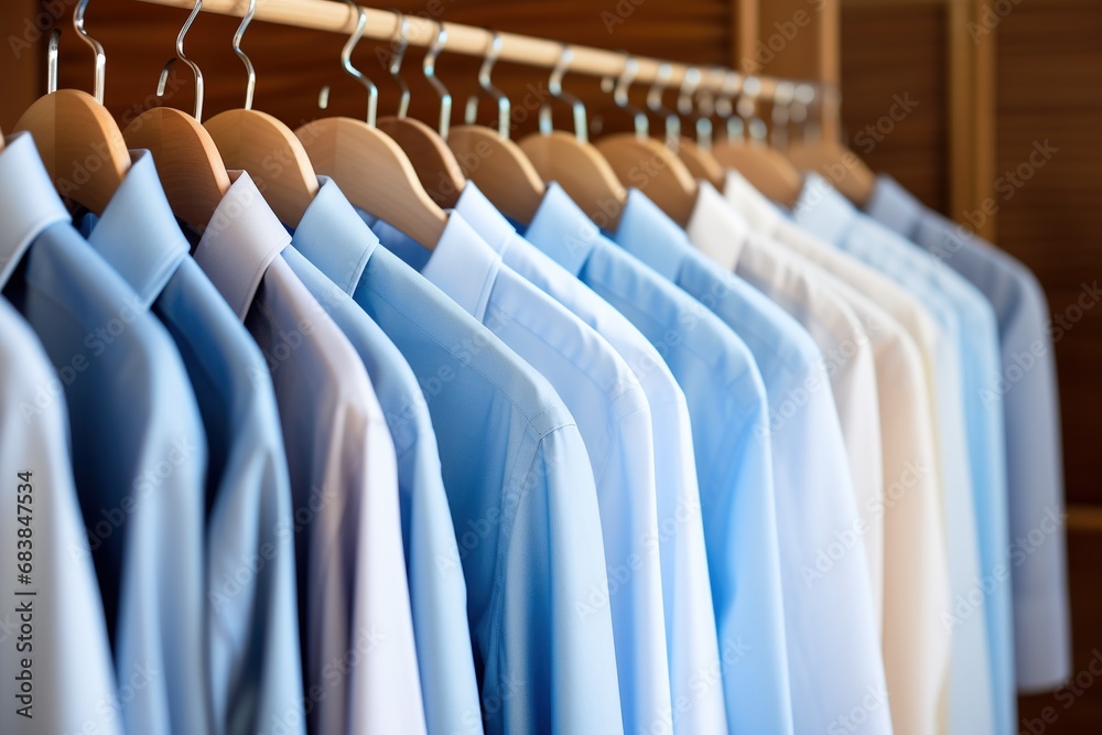 Obraz premium shirts on hangers