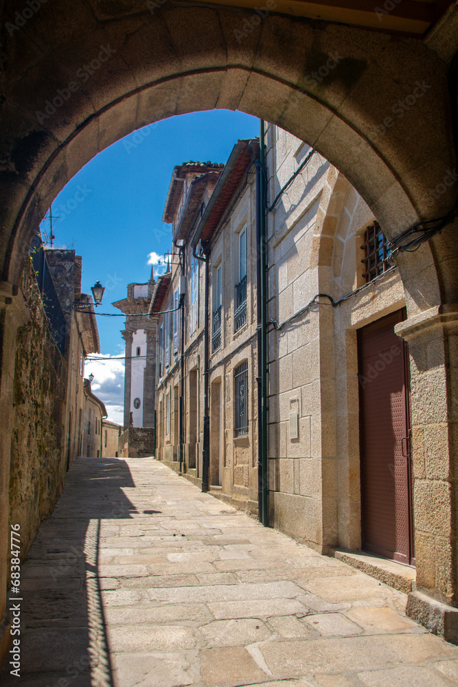 historic center of the town of Tui in Galicia