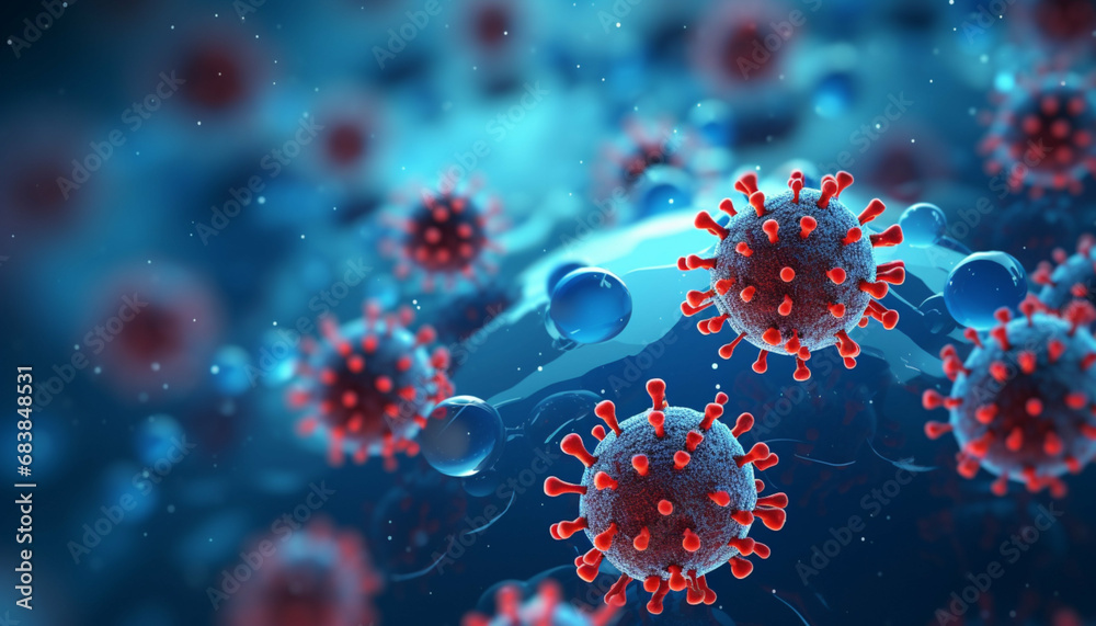 3d icon viral cell bacterium 3d icon viral cell bacterium