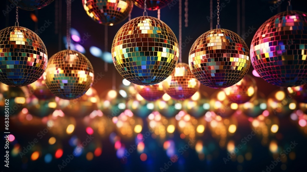 Obraz premium disco ball with lights