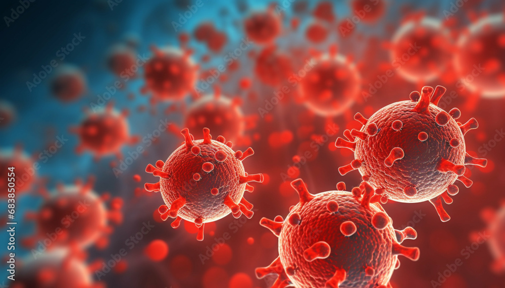 3d icon viral cell bacterium 3d icon viral cell bacterium
