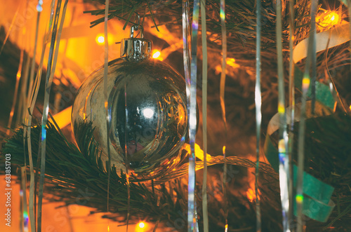 Obraz na płótnie christmas tree w salonie