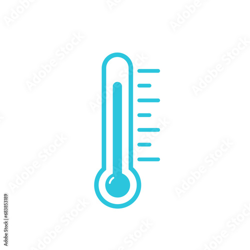 Outdoor thermometer icon. From blue icon set.