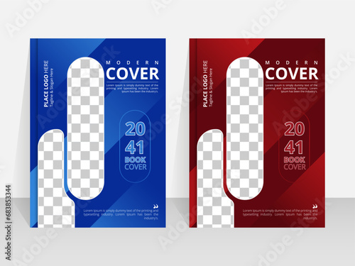 Creative and Abstract Business Book Cover Design Vector Template
