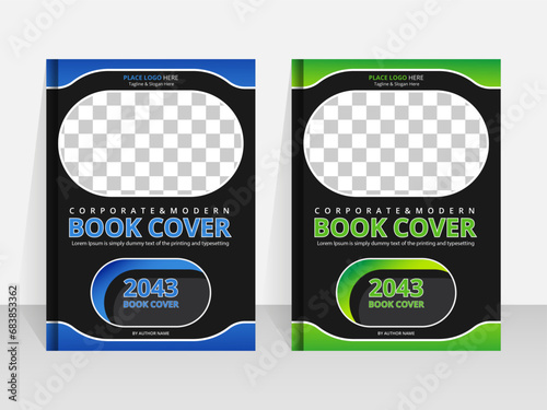 Abstract Business Book Cover Design Vector Template