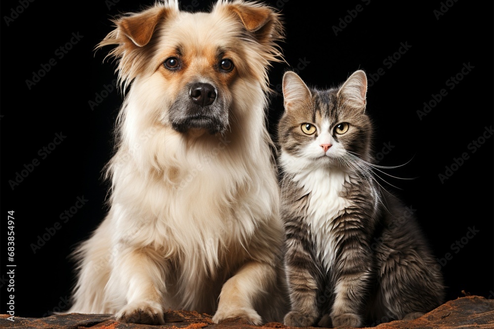 cat and dog together Animal friendship