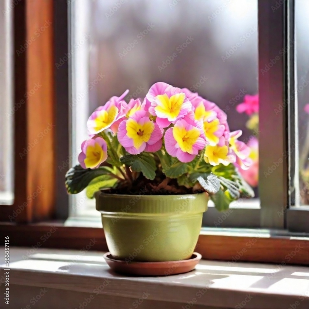 Fototapeta premium flowers in a pot