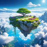 Floating Rock Garden in the Clouds