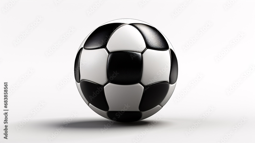 A dark football stranded on a pale backdrop.