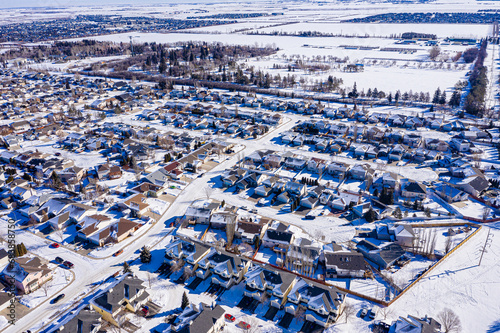 Fototapeta Naklejka Na Ścianę i Meble -  Forest Grove Saskatoon Sky View