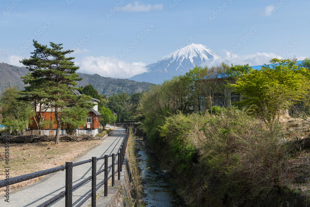 House with mt. Fuji view by Saiko Iyashi no Sato Nenba, Yamanashi