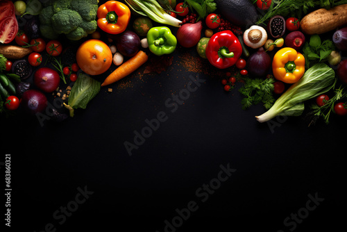 Healthy nutrition background with fruit and veg photography isolated on white, providing high-resolution images with plenty of space to copy.