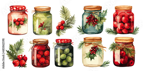 jars of pickled vegetables